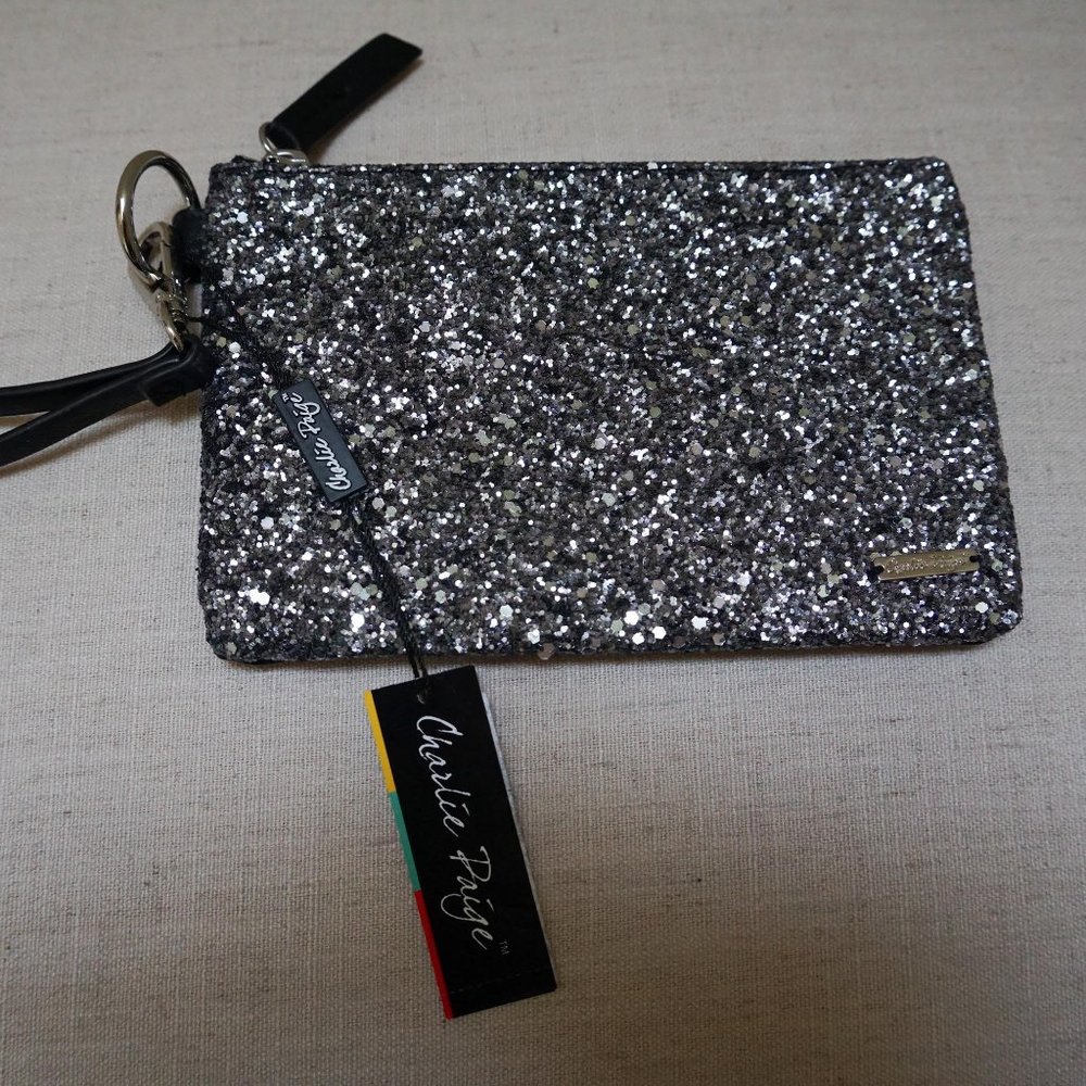 New Glitter Wristlet Pouch